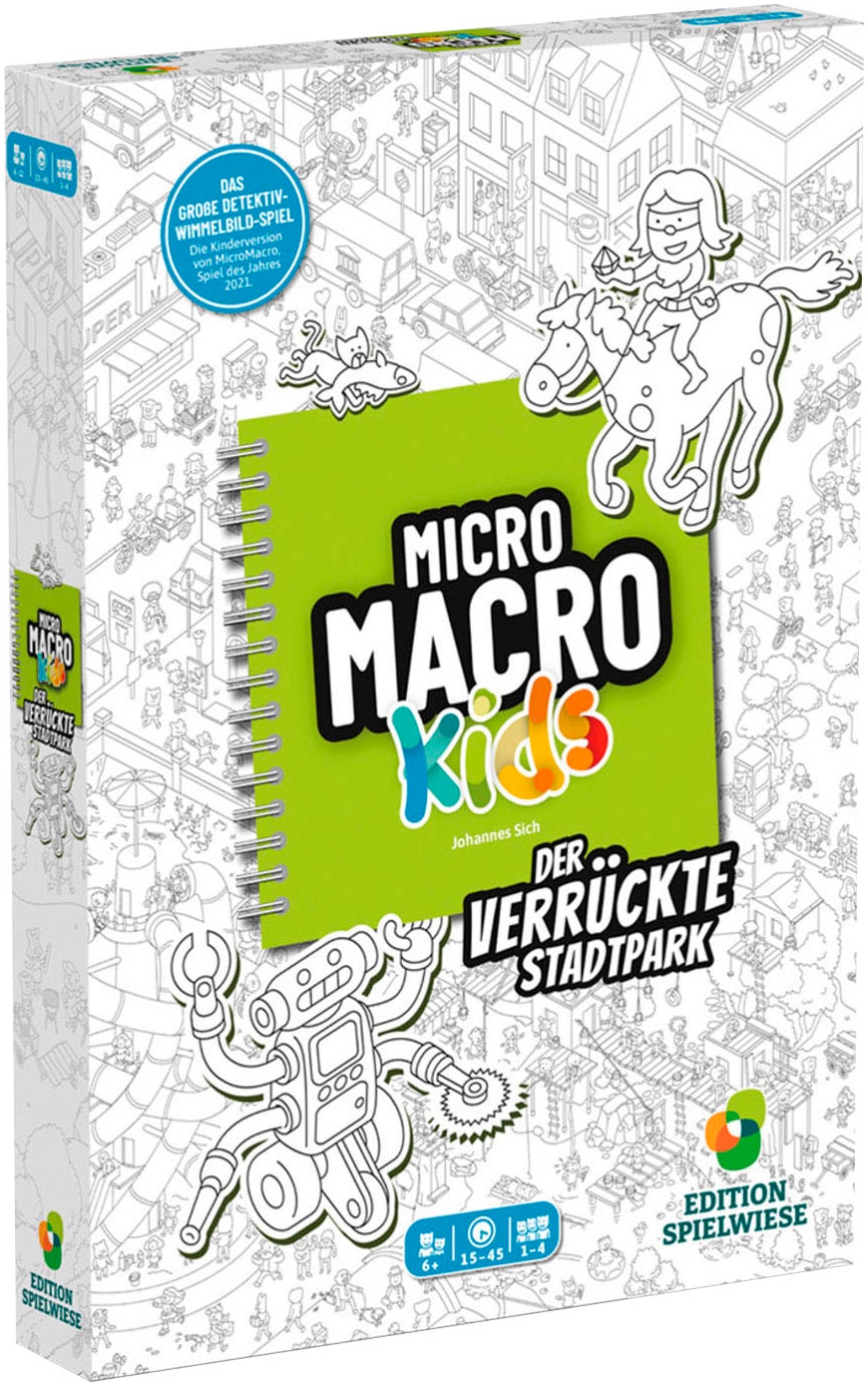 EDITION SPIELWIESE Spiel "MicroMacro Kids Der verrückte Stadtpark" Made in Germany von Edition Spielwiese