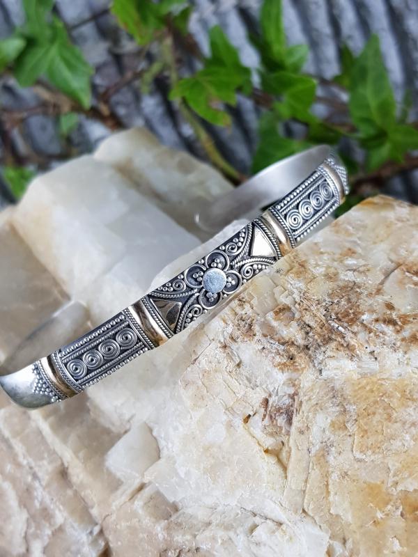 Armreif 925Er Silber Mit Feuervergoldung von EdlesGeschmeideWelt