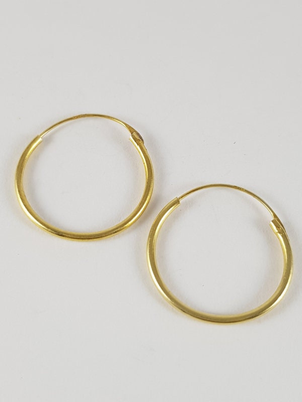 Creolen 925Er Silber - Gold Glänzende Begleiter von EdlesGeschmeideWelt