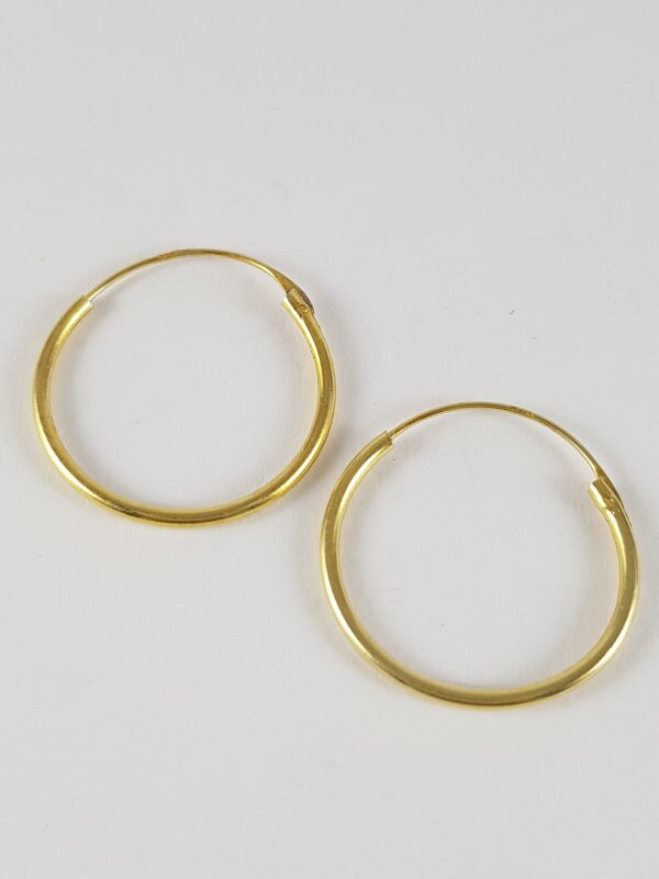 Creolen 925Er Silber - Gold Glänzende Begleiter von EdlesGeschmeideWelt