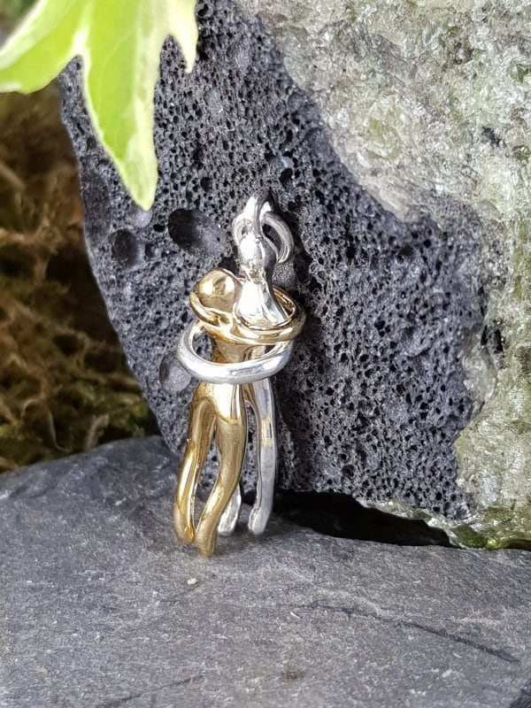 Kettenanhänger 925Er Silber - in "Liebe" Vereint von EdlesGeschmeideWelt