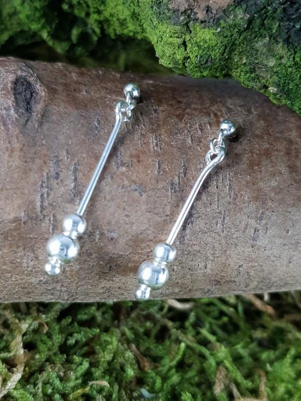 Ohrringe 925Er Silber Mit Beweglicher Kugel Ohrringe 925Er Silber Mit Beweglicher Kugel von EdlesGeschmeideWelt