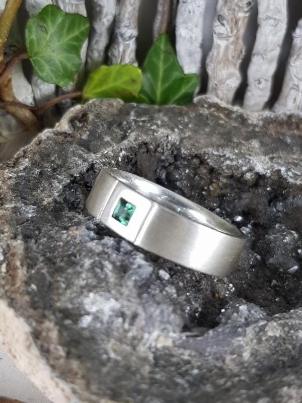 Ring 925Er Silber Mit Grünem Quarz/Chromdiopsid Ring 925Er Silber Mit Grünem Quarz/Chromdiopsid von EdlesGeschmeideWelt