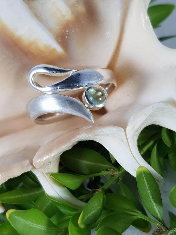 Ring 925Er Silber Mit Grünem Quarz Ring 925Er Silber Mit Grünem Quarz von EdlesGeschmeideWelt