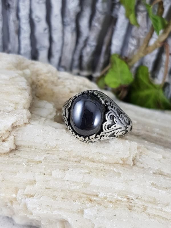 Ring 925Er Silber Mit Hämatit Ring 925Er Silber Mit Hämatit von EdlesGeschmeideWelt