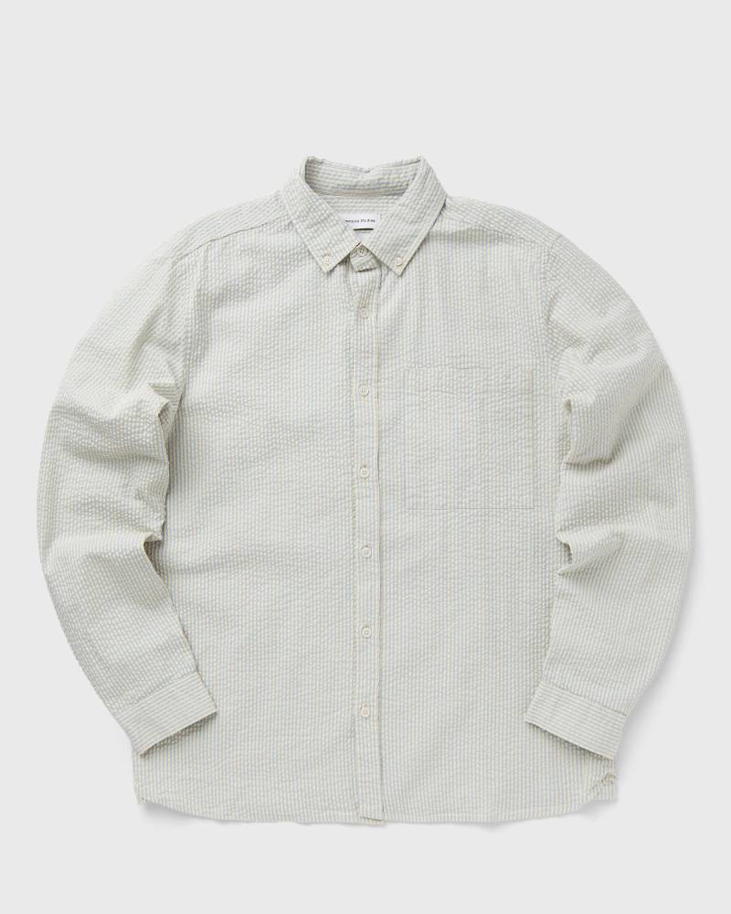 Edmmond Studios CRICKET SHIRT men Longsleeves beige in Größe:L von Edmmond Studios