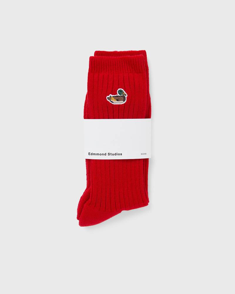 Edmmond Studios DUCK SOCKS men Socks red in Größe:ONE SIZE von Edmmond Studios