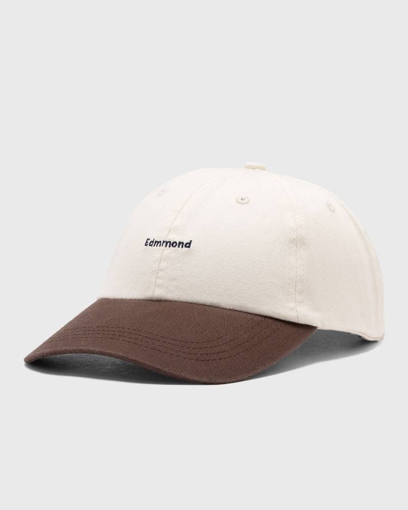 Edmmond Studios LOGO BICOLOR CAP men Caps brown|beige in Größe:ONE SIZE von Edmmond Studios