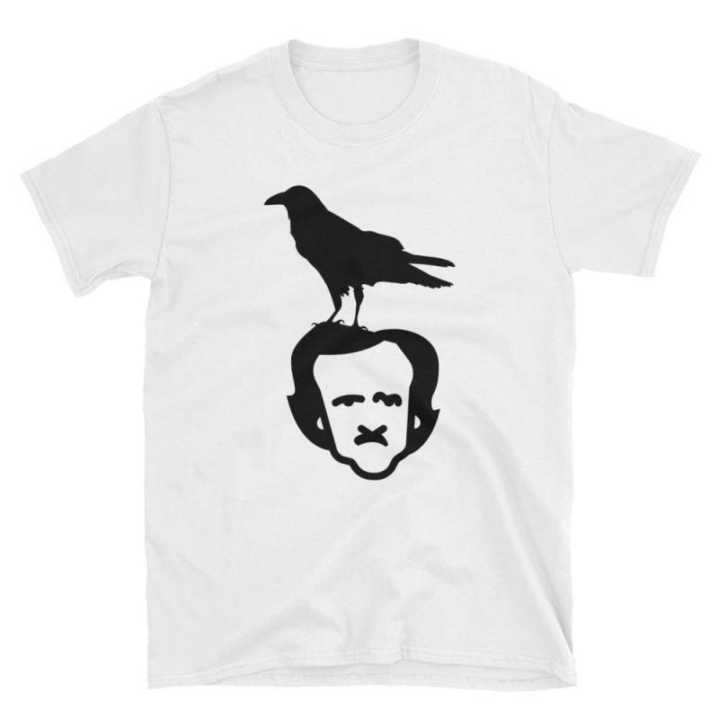 Der Rabe Und Poe Lustige Gedicht Shirt Kurzarm Unisex T-Shirt von EdoWear