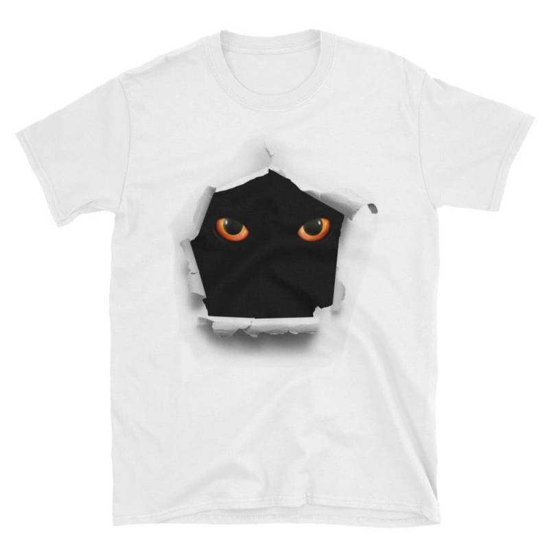 Dunkel Und Geheimnisvoll Katzenaugen in Der Dunkelheit Ihr Shirt Kurzarm Unisex T-Shirt von EdoWear