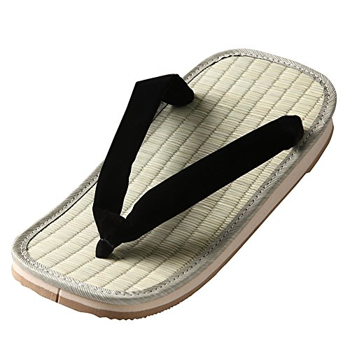 Edoten Japan Zouri Sandalen Schwarz Setta Igusa, Schwarz (Schwamm), X-Large von Edoten