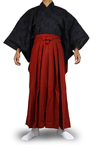 Edoten Japanese Samurai Hakama Uniform 1773NV-RD L von Edoten