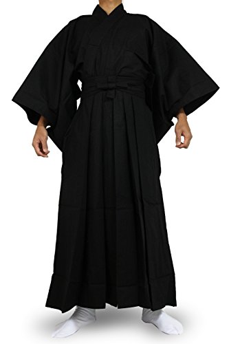 Edoten Japanese Samurai Hakama Uniform BK-BK M von Edoten