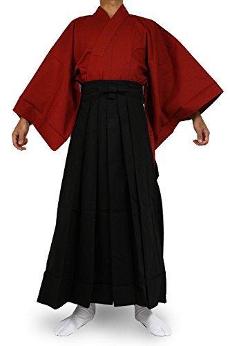 Edoten Japanese Samurai Hakama Uniform RD-BK XL von Edoten