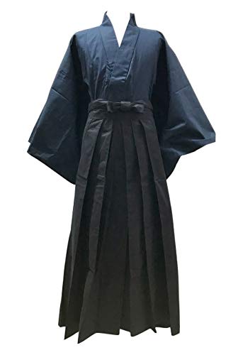 Edoten Japanische Samurai Hakama Uniform, Hkmsnvbk3, X-Large von Edoten
