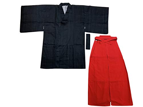 Edoten Japanische Samurai Hakama Uniform NVSHIMA-RD L von Edoten