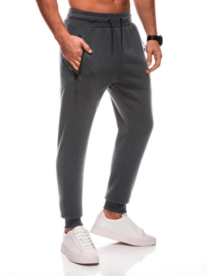 Edoti Sweathose Unifarbene BASIC-Sweathose für Herren von Edoti