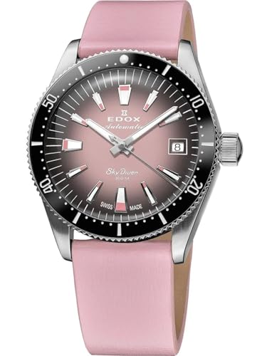 Edox Analog 80131-3NC-NDRO, Rosa, Streifen von EDOX