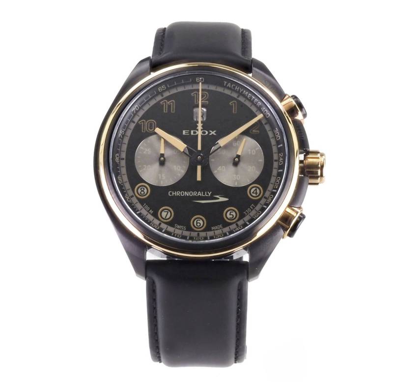 Edox Automatikuhr Swiss Made Chronorally S Chrono Saphirglas 08005-37NRCN-NNR von Edox