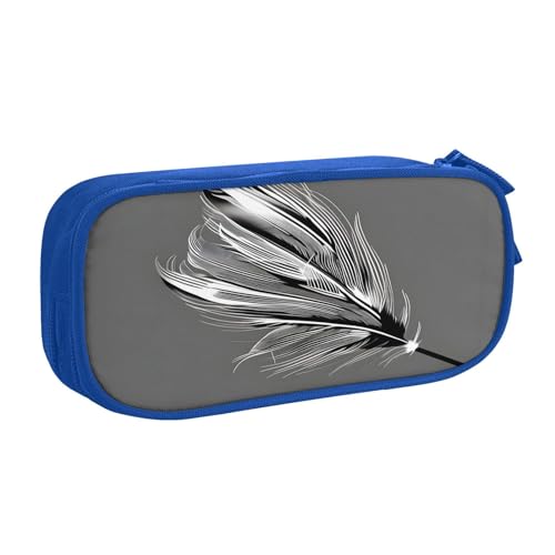 EdsfFehs Federmäppchen mit großem Fassungsvermögen, Federdruck, doppellagig, Reißverschluss, mehrere Fächer, tragbar, blau, Einheitsgröße, Schulranzen-Set EdsfFehs Federmäppchen mit großem Fassungsvermögen, Federdruck, doppellagig, Reißverschluss, mehrere Fächer, tragbar, blau, Einheitsgröße, Schulranzen-Set von EdsfFehs