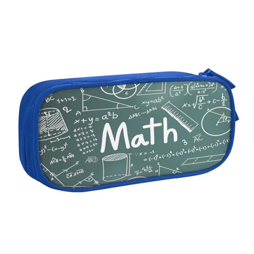 EdsfFehs Federmäppchen mit großem Fassungsvermögen, Formeln, Formen, Theorie, Mathematik, Unterricht, Wortdruck, doppellagig, Reißverschluss, mehrere Fächer, tragbar, blau, Einheitsgröße EdsfFehs Federmäppchen mit großem Fassungsvermögen, Formeln, Formen, Theorie, Mathematik, Unterricht, Wortdruck, doppellagig, Reißverschluss, mehrere Fächer, tragbar, blau, Einheitsgröße von EdsfFehs
