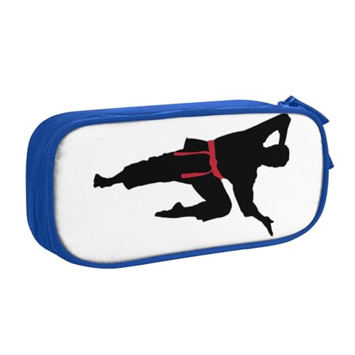 EdsfFehs Federmäppchen mit großem Fassungsvermögen, Karate-Männer, doppellagig, Reißverschluss, mehrere Fächer, tragbar, blau, Einheitsgröße, Schulranzen-Set EdsfFehs Federmäppchen mit großem Fassungsvermögen, Karate-Männer, doppellagig, Reißverschluss, mehrere Fächer, tragbar, blau, Einheitsgröße, Schulranzen-Set von EdsfFehs