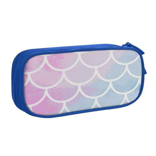 EdsfFehs Federmäppchen mit großem Fassungsvermögen, bunt, Meerjungfrauen-Druck, doppellagig, Reißverschluss, mehrere Fächer, tragbar, blau, Einheitsgröße, Schulranzen-Set EdsfFehs Federmäppchen mit großem Fassungsvermögen, bunt, Meerjungfrauen-Druck, doppellagig, Reißverschluss, mehrere Fächer, tragbar, blau, Einheitsgröße, Schulranzen-Set von EdsfFehs
