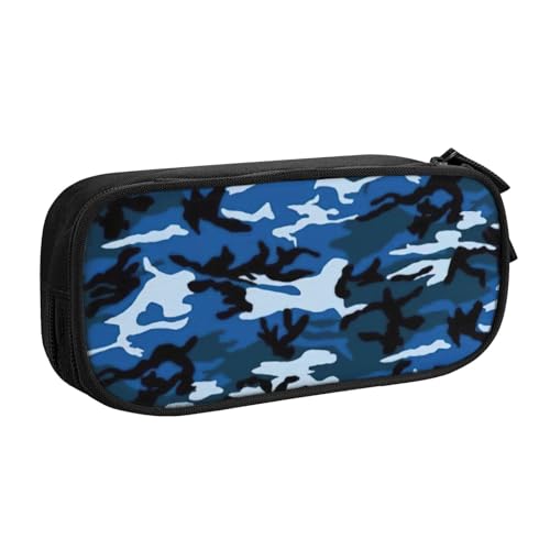 EdsfFehs Federmäppchen mit großem Fassungsvermögen, doppellagig, mit Reißverschluss, mehrere Fächer, tragbar, Blau, Schwarz , Einheitsgröße, Schulranzen-Set EdsfFehs Federmäppchen mit großem Fassungsvermögen, doppellagig, mit Reißverschluss, mehrere Fächer, tragbar, Blau, Schwarz , Einheitsgröße, Schulranzen-Set von EdsfFehs