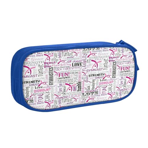 EdsfFehs Federmäppchen mit großem Fassungsvermögen, rosa Druck, doppellagig, Reißverschluss, mehrere Fächer, tragbar, blau, Einheitsgröße, Schulranzen-Set EdsfFehs Federmäppchen mit großem Fassungsvermögen, rosa Druck, doppellagig, Reißverschluss, mehrere Fächer, tragbar, blau, Einheitsgröße, Schulranzen-Set von EdsfFehs