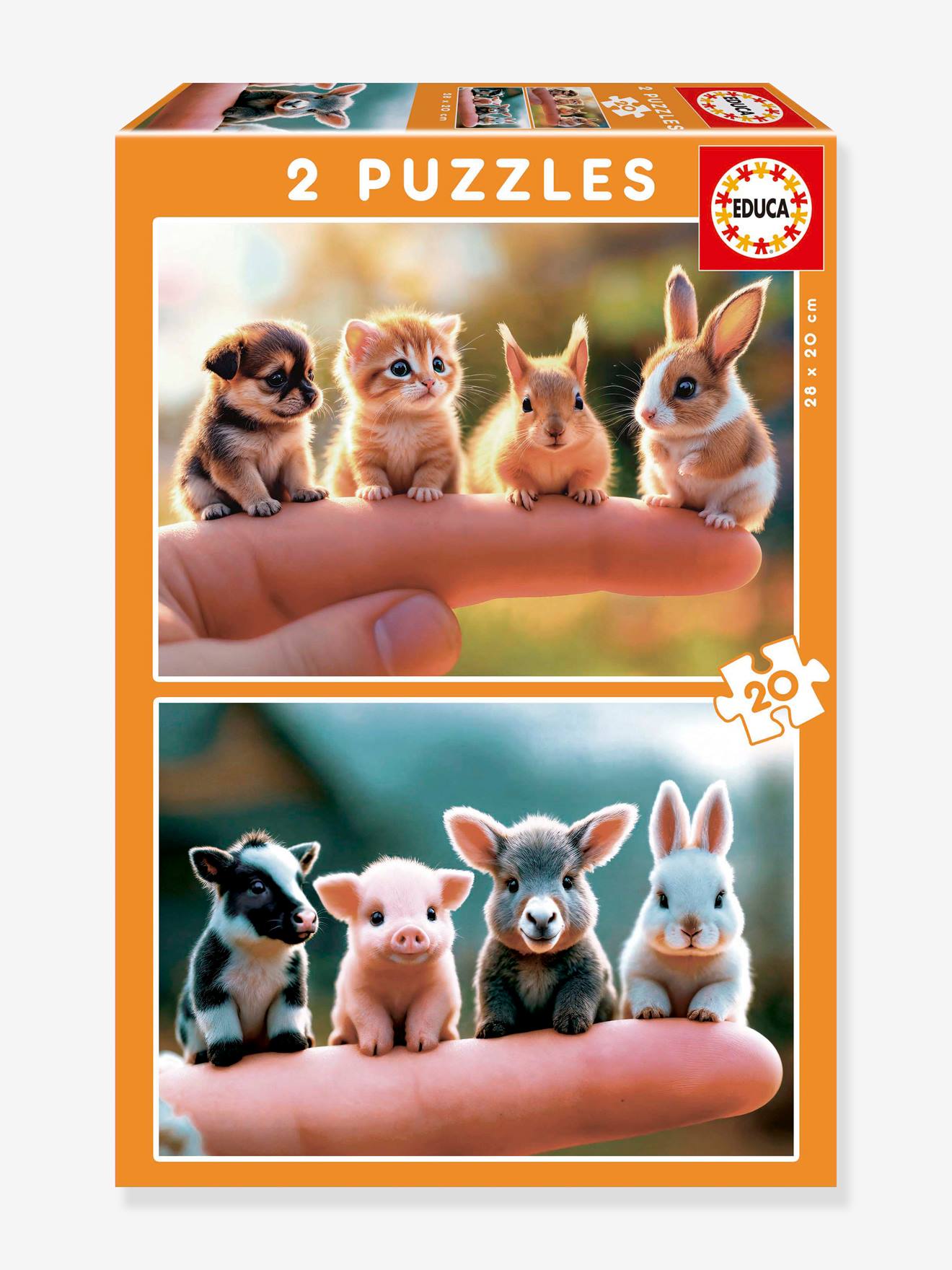 2er-Set Kinder Tier-Puzzles EDUCA 2er-Set Kinder Tier-Puzzles EDUCA von Educa