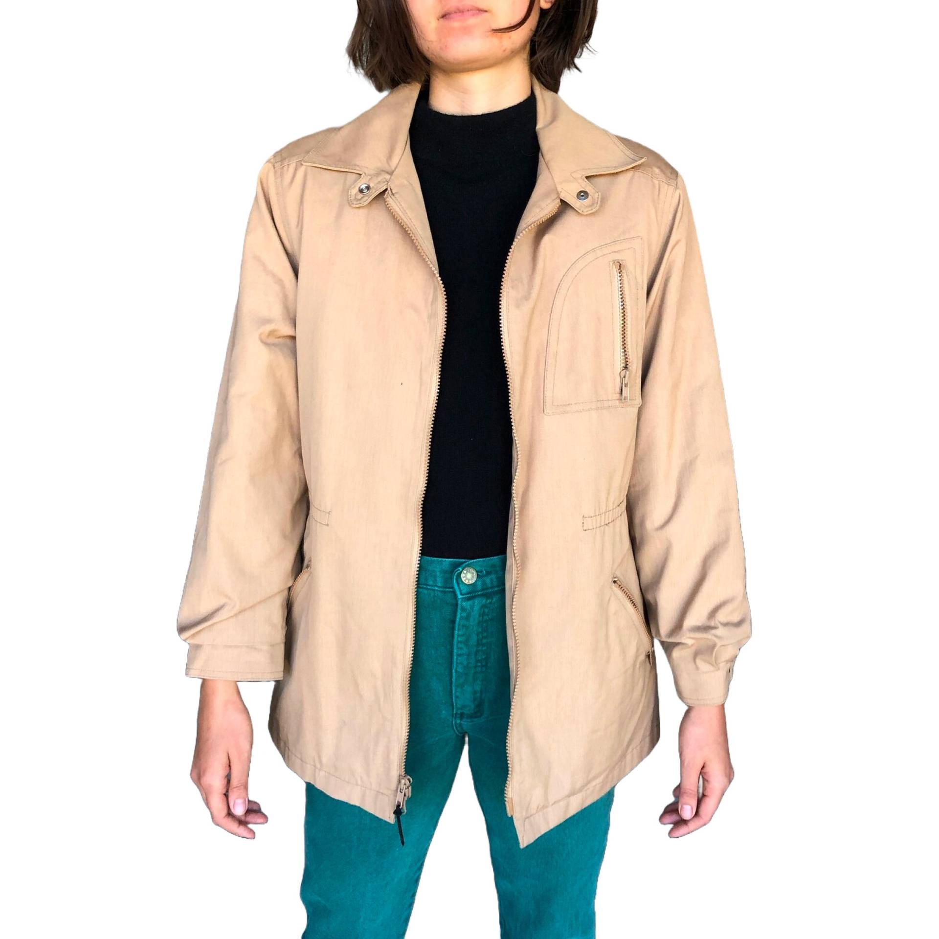Vintage London Fog Tan Canvas Mantel Kunstpelz Gefütterte Winterjacke Vintage London Fog Tan Canvas Mantel Kunstpelz Gefütterte Winterjacke von EducationIsPRICELESS