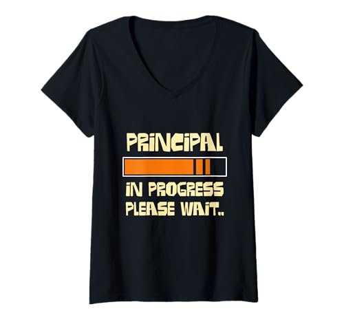 Damen Auftraggeber in Bearbeitung Bitte warten Sie die Ladeleiste T-Shirt mit V-Ausschnitt Damen Auftraggeber in Bearbeitung Bitte warten Sie die Ladeleiste T-Shirt mit V-Ausschnitt von Educational Principal Humor Loading Progress