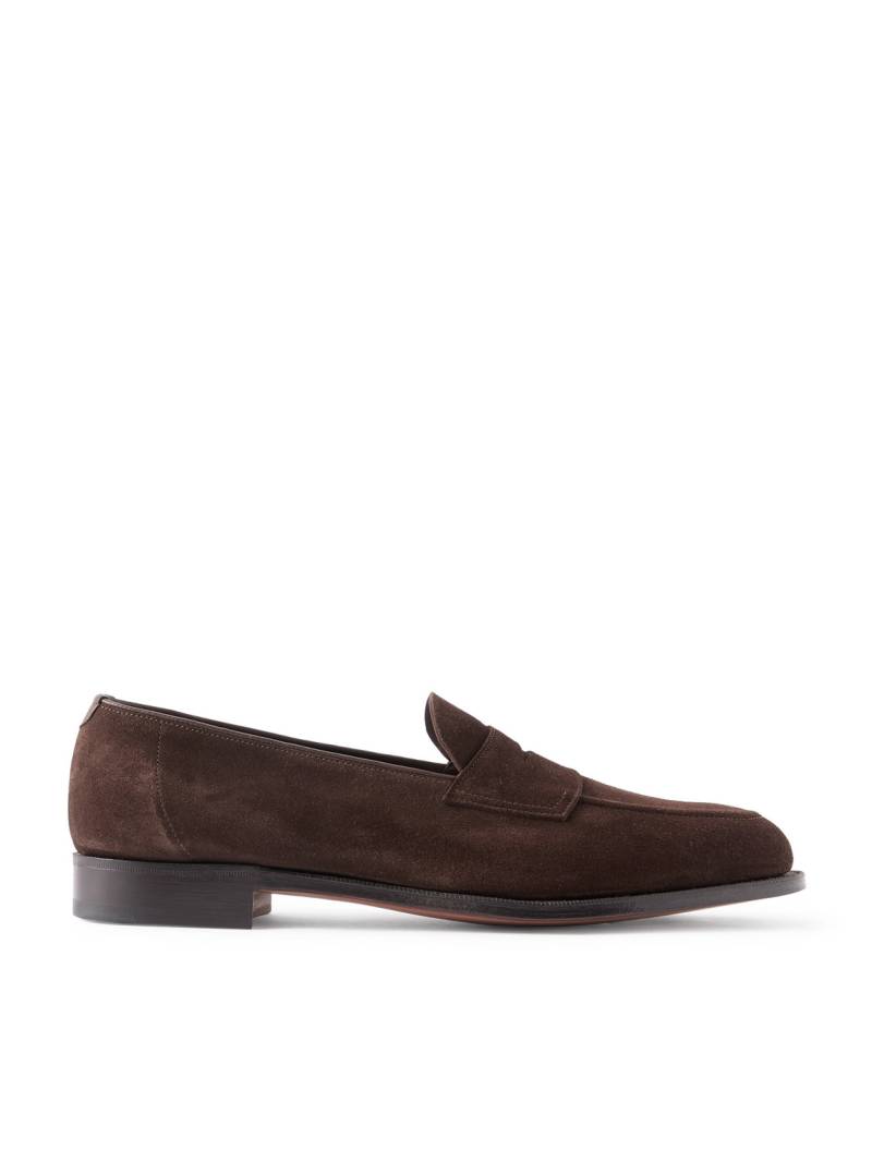 Edward Green - Piccadilly Suede Penny Loafers - Men - Brown - UK 11 von Edward Green