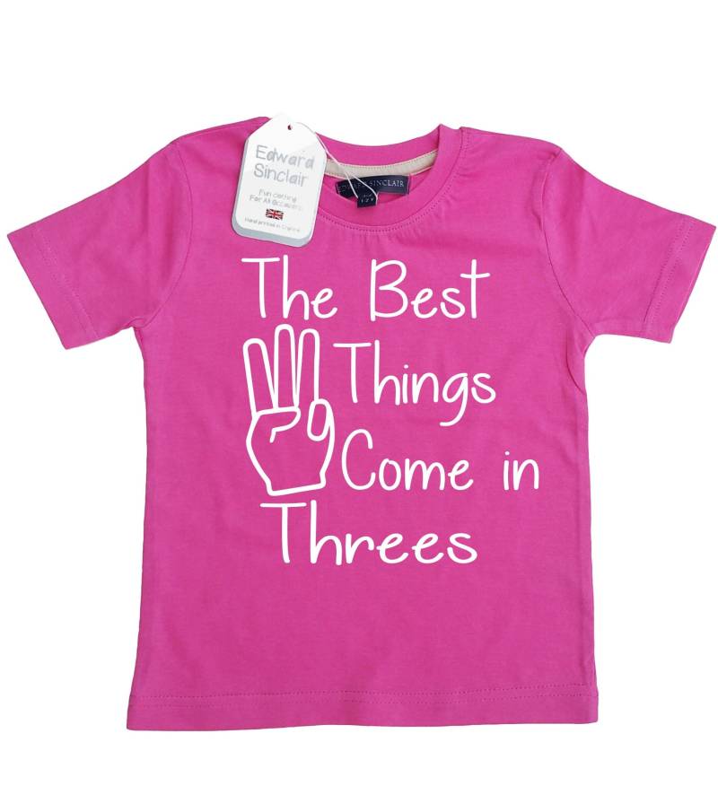 The Best Things Come in Threes Kinder T-Shirt von EdwardSinclair