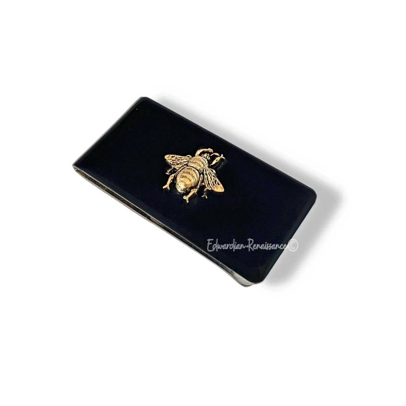 Antik Gold Biene Geldscheinklammer Handbemalte Schwarze Emaille Antik Gold Biene Geldscheinklammer Handbemalte Schwarze Emaille von EdwardianRenaissance