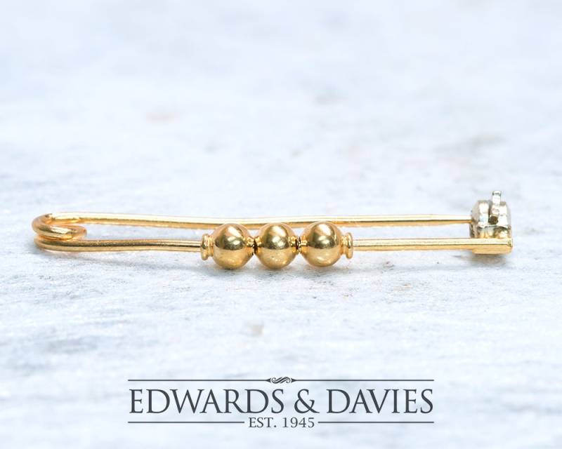 Goldkugeln Pin Brosche | Kugel Gold Lapel Antiker Schmuck Antike Antik Goldkugel von EdwardsandDavies