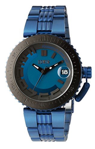 Edwin Bonded Men's 3 Hand-Date Watch, Stainless Steel Case with Stainless Steel Band von Edwin