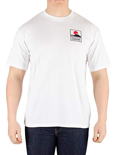 Edwin Herren Sonnenuntergang auf Mt Fuji Ts T-Shirt, Weiß (Weiß 267), L von Edwin