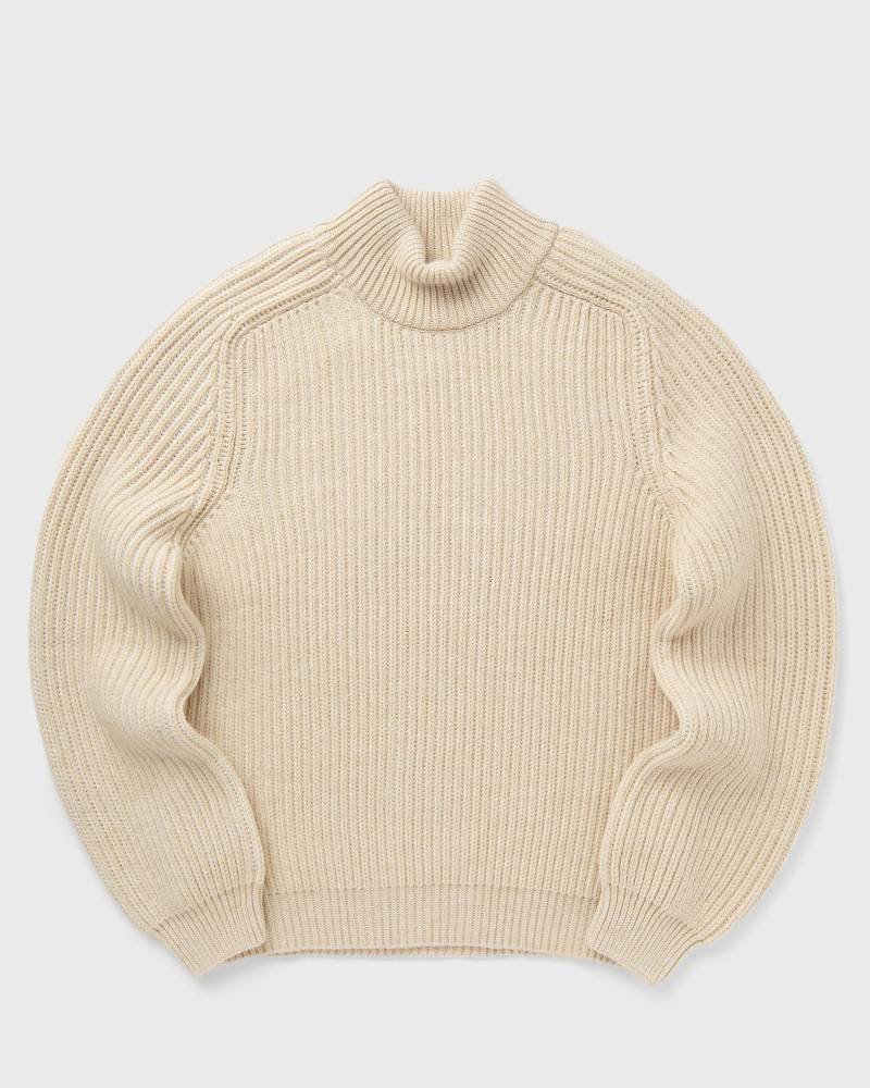 Edwin Roni High Collar Sweater men Pullovers beige in Größe:M von Edwin