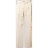 Edwin Straight Leg Hose mit Bundfalten Modell 'SORREN' in Offwhite, Größe 32 von Edwin