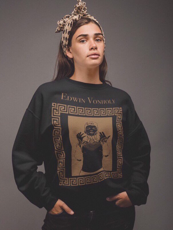 Pullover | Unisex Damen Herren Grafik Bedrucktes Sweatshirt Designer von EdwinVonholyLtd