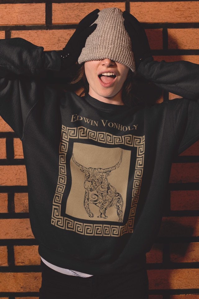 Pullover | Unisex Damen Herren Grafik Bedrucktes Sweatshirt Designer von EdwinVonholyLtd