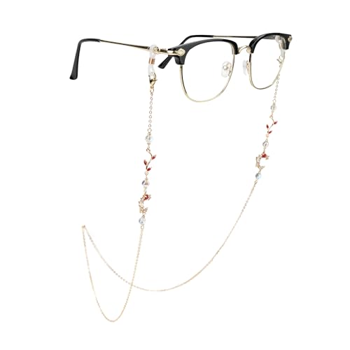 EegantCho Modische Brillenkette der Frauen, Sonnenbrille Anti Verlust, Lesebrille Rahmen, vergoldeter Farbschutz, exquisite Geschenkbox Verpackung (Mond) von EegantCho
