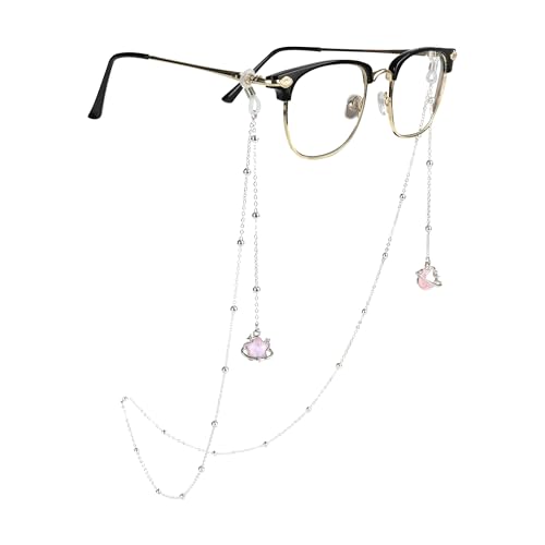 EegantCho Modische Brillenkette der Frauen, Sonnenbrille Anti Verlust, Lesebrille Rahmen, vergoldeter Farbschutz, exquisite Geschenkbox Verpackung (Sterne und Mond) von EegantCho