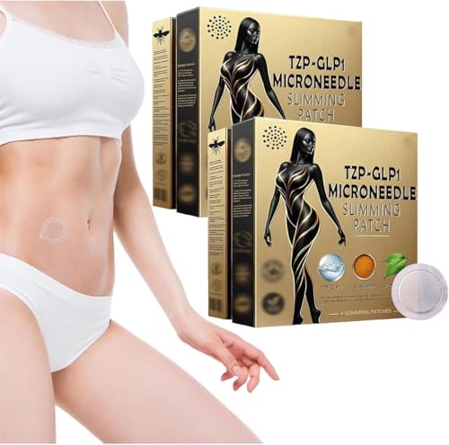 TODAHOF TZP-GLP1 Nano Microneedle Patch,TODAHOF Microneedlepatch,Bee Venom Turmeric Microneedlepatch,Long-lasting TZP-GLP-1 Patch for Women and Men (2 Pcs) von Eeiiey