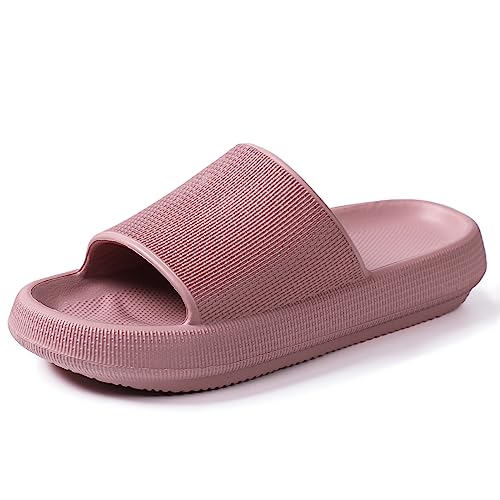 Eekisuf Badelatschen Damen Herren, 4.5CM Rutschfest Wolkenschuhe Badeschlappen Damen, Airfoot Hausschuhe Cozyslides Drinnen Draußen von Eekisuf