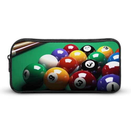 Eekstdbn Billard-Federmäppchen, Bürobedarf-Organizer, schlichter, stabiler Reißverschluss, tragbar, für Büro, Reisen, Mehrzwecktasche Eekstdbn Billard-Federmäppchen, Bürobedarf-Organizer, schlichter, stabiler Reißverschluss, tragbar, für Büro, Reisen, Mehrzwecktasche von Eekstdbn