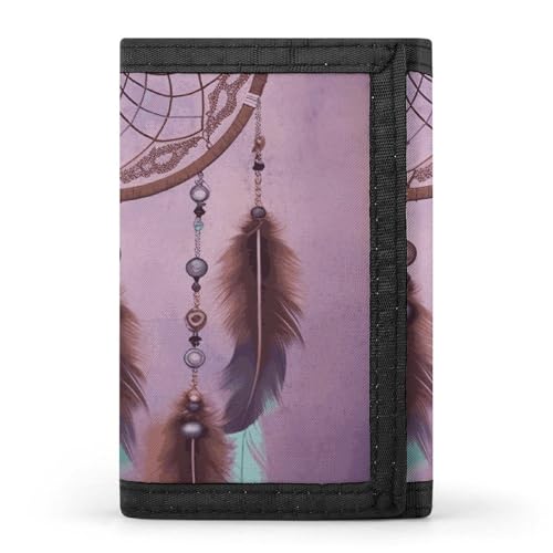 Eekstdbn Dream Catcher Trifold Wallet, Kartenetuis und Geld Oganizer Dünne stilvolle Mini-Münztasche mit Reißverschluss Münzfach Kredit für Männer und Frauen Eekstdbn Dream Catcher Trifold Wallet, Kartenetuis und Geld Oganizer Dünne stilvolle Mini-Münztasche mit Reißverschluss Münzfach Kredit für Männer und Frauen von Eekstdbn