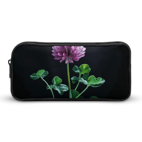 Eekstdbn Dreamy Purple Kleeblatt-Federmäppchen, Bürobedarf-Organizer, schlichter, stabiler Reißverschluss, tragbar, für Büro, Reisen, Mehrzwecktasche Eekstdbn Dreamy Purple Kleeblatt-Federmäppchen, Bürobedarf-Organizer, schlichter, stabiler Reißverschluss, tragbar, für Büro, Reisen, Mehrzwecktasche von Eekstdbn