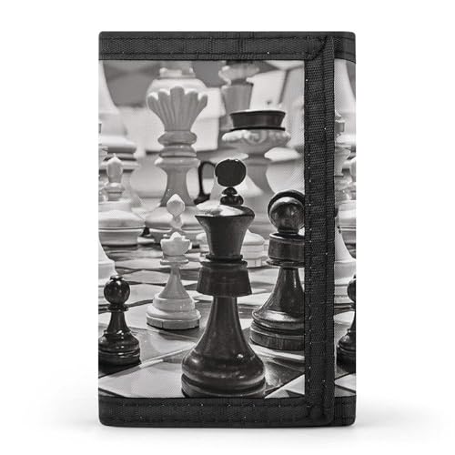 Eekstdbn Dreifach gefaltete Geldbörse mit Kartenfächern und Geldschein, dünn, stilvoll, Mini-Münztasche mit Reißverschluss, Münzfach, Kredit für Damen und Herren, Schwarz / Weiß Eekstdbn Dreifach gefaltete Geldbörse mit Kartenfächern und Geldschein, dünn, stilvoll, Mini-Münztasche mit Reißverschluss, Münzfach, Kredit für Damen und Herren, Schwarz / Weiß von Eekstdbn